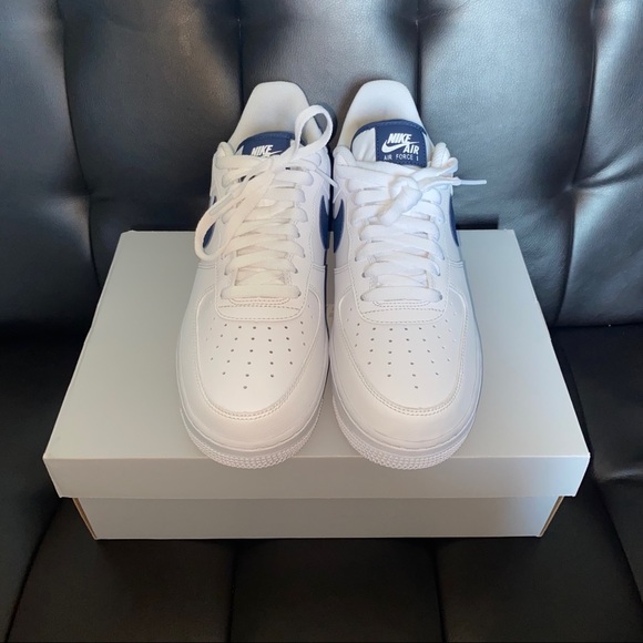 COPY - Nike Air Force 1 White/Midnight Navy - Picture 5 of 8